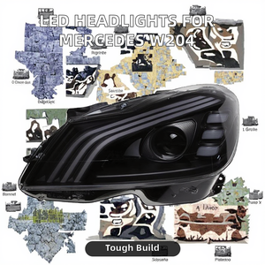 New 2007-2014 for W204 <b>LED</b> <b>Headlights</b> Auto Headlamps With 6000K Color Temperature 12V Voltage New Car <b>LED</b> Headligh - Product Image 2
