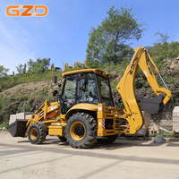 Chargeuse-pelleteuse GZD 6059x2465x3813mm, poids en ordre de marche 8200kg, moteur diesel 74KW, force de rupture 47KN, force de traction 76KN