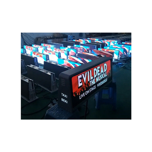 Mới Nhất Ngoài Trời Taxi Roof Video <span class=keywords><strong>LED</strong></span> Hiển Thị/Đầy Đủ Màu Xe Top Đăng/3 Gam WIFI Taxi Quảng Cáo Hộp Đèn - Product Image 4