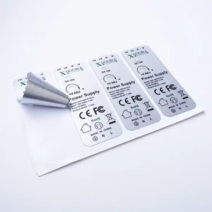 Autocollants d'indication métalliques argentés épais et solides de haute qualité autocollant d'étiquette d'indication en aluminium auto-adhésif personnalisé - Product Image 3
