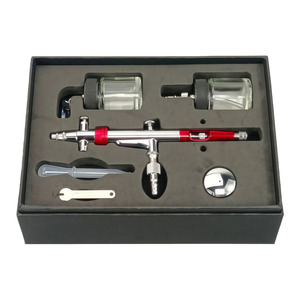 Aérographe professionnel double action 0,3 mm à alimentation par gravité, vitesse réglable, portable, capacité de 10 cc pour travaux d'art - Product Image 5