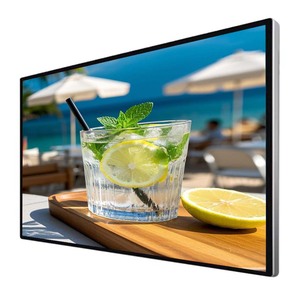 Monitor de Señalización Digital LCD de Alta Definición, Tablero de Menú Montado en la Pared, Gráficos Animados para Publicidad en Restaurantes y Cafeterías - Product Image 1