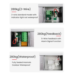 एक्सेस कंट्रोल इलेक्ट्रोमैग्नेटिक लॉक 280 किलोग्राम 600 एलबीएस 12v विफल सुरक्षित सिग्नल प्रतिक्रिया चुंबकीय लॉक - Product Image 2