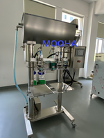 Machine de remplissage de liquides 20 kg avec pompe à diaphragme à 2 têtes, remplisseuse pondérale de liquides, machine de remplissage de liquides en fût 25 kg pour lait et jus