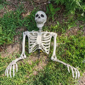 Decoration Outdoor Life Size <strong>Half</strong> Body Groundbeaker <strong>Skeleton</strong> Large Halloween Human Pose <strong>Skeletons</strong> - Product Image 2