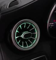 Éclairage d'ambiance dynamique 64 couleurs noir piano pour Mercedes W205 X253 C253 GLC - Accessoires de mise à niveau de l'éclairage LED intérieur de voiture