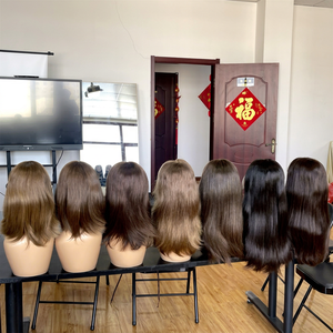 High Quality European Single Donor Virgin Cuticle Human Hair HD Jewish <b>Front</b> <b>Wigs</b> Transparent for 180% Density 14-23Inch - Product Image 1