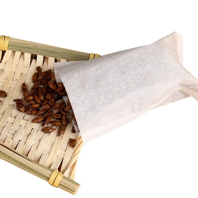 Kustom Pabrik grosir saringan kopi kain kelas makanan bersertifikat untuk teh jus panas penyegelan kain Non-Woven keranjang kemasan