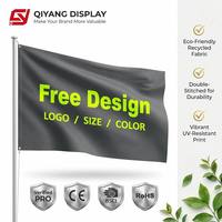 Banderas Personalizadas de Alta Calidad al por Mayor, 100% Poliéster, Impresión de Logotipo Personalizado, 3x5 pies, 90x150 cm, con Logotipo