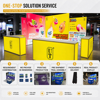 Stand Modular Personalizado para Ferias Comerciales con Caja de Luz SEG, Pantalla LED, Soporte de Tela, Instalación sin Herramientas, Sistema Portátil