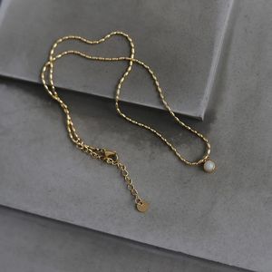 2023 Vintage Natural Stone Green <strong>Jade</strong> Pendant <strong>Necklace</strong> 18 K Plated Stainless Steel Collar <strong>Necklace</strong> Gift Jewelry - Product Image 4