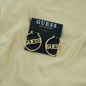 Pendientes de Aro de Acero Inoxidable Chapados en Oro de 18K de Diseño de Lujo con Letra CC para Mujer, Modernos, de Marcas Famosas, con Circonita - Product Image 5