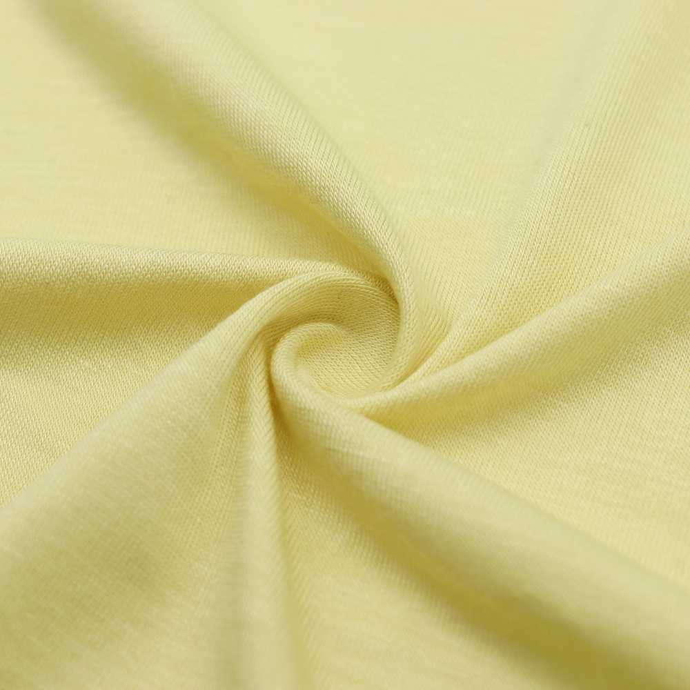 Premium 95% Bamboo Viscose 5% Spandex Jersey Fabric 220gsm Soft Breathable Antibacterial Knitted Cloth for Underwear Sleepwear