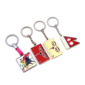 Porte-clés personnalisés créatifs avec logo, en alliage de zinc, porte-clés en émail 3D pour promotions commerciales - Product Image 1