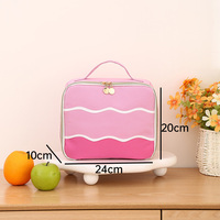 Sac à lunch en polyester avec logo personnalisé, sac isotherme portable, sac de rangement pour aliments isolé pour pique-nique et voyage