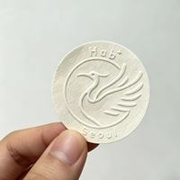 Etiquetas Adhesivas Personalizadas de Alta Gama, con Textura Cóncava y Convexa, Diseño de Árbol, Autoadhesivas, para Embalaje de Papel