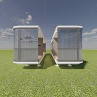 Casa Capsula Prefabbricata Componibile da 11,5m con Interni Extra Larghi da 6,4m, Installazione Rapida, Casa Modulare Container