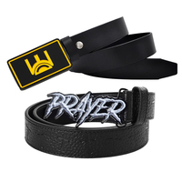 Ceinture et boucle en cuir véritable de qualité supérieure boucles de ceinture pour hommes avec logo en émail au design unique personnalisé
