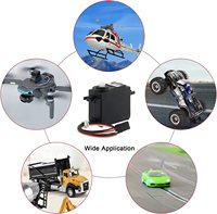 Servomotores Analógicos Estándar de Uso General para Coches RC, Robots, Helicópteros y Drones con Engranajes y Carcasa de Plástico 3kg 6kg 9kg