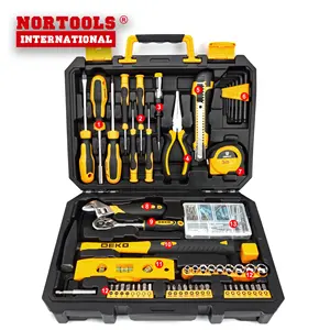 Hot Selling 138Pcs Hand Tool Set Voor Huis Repareren Met Plastic Doos