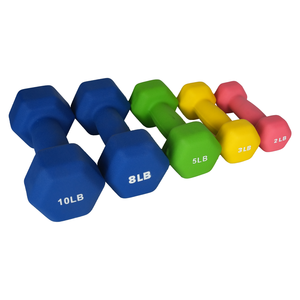 Haltères hexagonaux 1 <span class=keywords><strong>kg</strong></span> 2 <span class=keywords><strong>kg</strong></span> <span class=keywords><strong>5</strong></span> <span class=keywords><strong>kg</strong></span> Haltère en néoprène <span class=keywords><strong>5</strong></span> lb Forme d'os Hexagonale Musculation Gym Fitness Haltère - Product Image 2