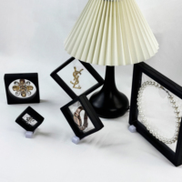 Boîtes d'emballage pour bijoux en film PE mince de forme carrée avec couleur et taille personnalisées, marque USM, boîte de rangement en plastique pour bagues