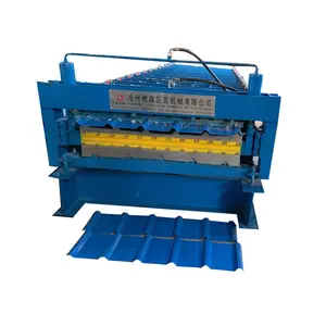 Máquina de tejas de China, máquina formadora de rollos de chapa de acero de Color trapezoidal, máquina de enmarcado de barandilla de metal