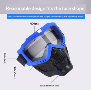 Lunettes de protection contre le vent pour <span class=keywords><strong>moto</strong></span> tout-terrain, pour le ski et la conduite, avec protection contre le sable et <span class=keywords><strong>masque</strong></span> - Product Image 3