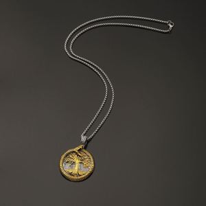 Nordic Viking <b>Tree</b> of Life Pendant <b>Necklace</b> Stainless Steel Vintage Viking Yggdrasil Ourobles <b>Necklace</b> Men Scandinavian Jewelry - Product Image 5