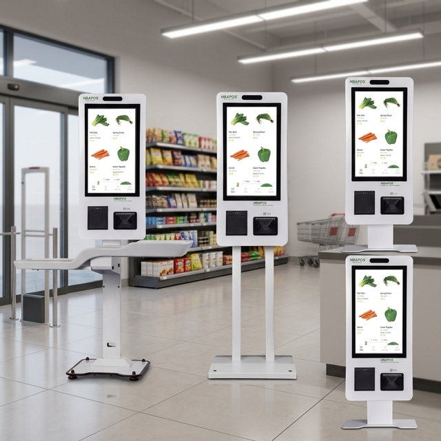 21.5'' Interactive Floor Standing Automatic Touch Screen Self-service POS Payment Terminal LCD Kiosk