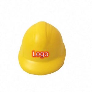 Casque de sécurité personnalisé avec logo imprimé, casque anti-stress, balle anti-stress en PU, jouet promotionnel unisexe personnalisé, souple et compressible - Product Image 1