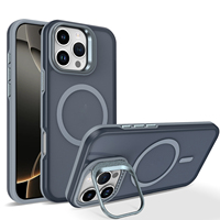 Funda Magnética para Teléfono Móvil con Carga Inalámbrica para iPhone 17 Air 16 E, Acabado Mate, Soporte Invisible para Lentes, para iPhone 17 Pro Max
