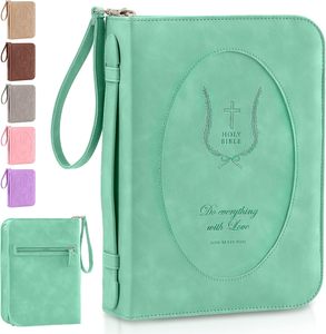 Muestra Gratuita de Funda Clásica para Biblia con Sublimación, Bolsa de Cuero para Iglesia, Estuche Portátil de Cuero para Libros, Funda para Biblia, Bolso de Mano - Product Image 3