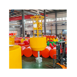 Nhà máy tùy chỉnh 1800 mét rotomized có thể nhìn thấy biển đèn hiệu polyethylene đánh dấu cảnh báo phao <span class=keywords><strong>Marine</strong></span> <span class=keywords><strong>Navigation</strong></span> phao với đèn năng lượng mặt trời - Product Image 4