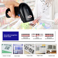 ED00 H10 precio barato de alta calidad de pago móvil almacén supermercado CCD lector de código de barras con cable Usb portátil de mano 1d escáner
