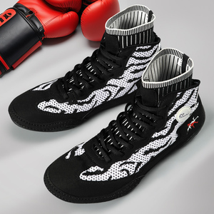 Calzado Deportivo Coexistence Quality para Hombre: Zapatos de Boxeo Negros, Botas de Lucha Rojas, Zapatos de Gimnasio Azules con Parte Superior de Malla y Suela de Goma - Product Image 2