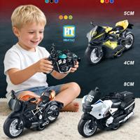 Modèle de moto de course miniature en alliage 1:16, très populaire, avec boîte de présentation en acrylique, jouets de moto en métal moulé sous pression à rétrofriction pour garçons