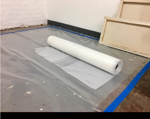 Rotolo di pellicola in polietilene impermeabile, telo antipolvere per l'edilizia - Product Image 4
