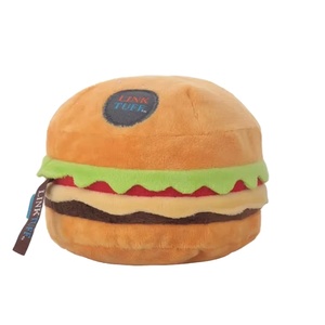 Juego de juguetes de peluche para perros con sonido, diseño de Corgi Teddy, para mascotas, con temática de pollo frito y hamburguesas, en formato de cubo familiar - Product Image 1
