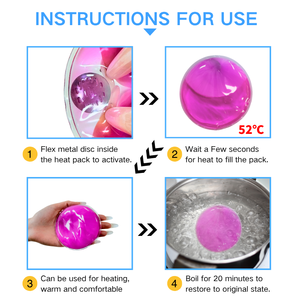 Chaud réutilisable Click Hand Hot Heat Gel Pack Magic Hand Warmer et Cold Gel Pad Produit de qualité supérieure pour le confort et le soulagement - Product Image 3