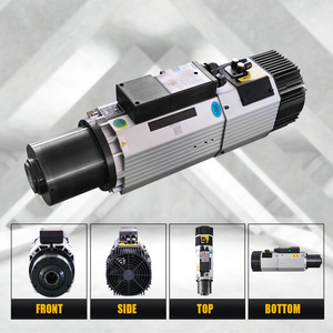 HLTNC 9KW 220V 380V 800HZ Husillo de cambio automático refrigerado por aire ISO30 12000-24000 RPM Motor 20A 32A Rodamiento de motor - Product Image 2