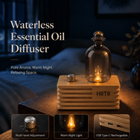 Diffuseur d'huiles essentielles en bois AromaMobi, USB-C, sans eau, aromathérapie, yoga, spa, hôtel, chambre, bureau, table, maison