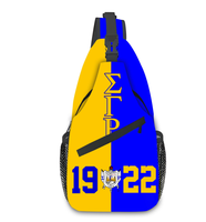 Bolso de pecho personalizado Sigma Gamma Rho con letras griegas, mochila deportiva de viaje, bandolera, regalo de hermandad unisex, a la moda y casual