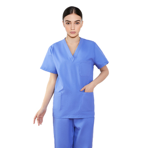 Uniformes médicaux de nouveau style ensembles de gommages hospitaliers pour femmes et hommes uniformes d'infirmière en tissu tissé - Product Image 3