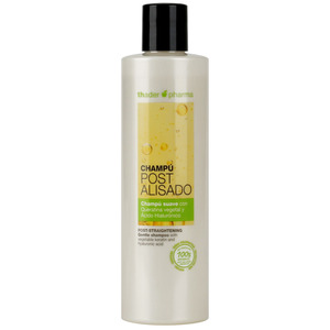 Shampooing Liquide Post-Lissage Thader Pharma avec Kératine Végétale et Acide Hyaluronique 100% Naturel Vegan - Product Image 1