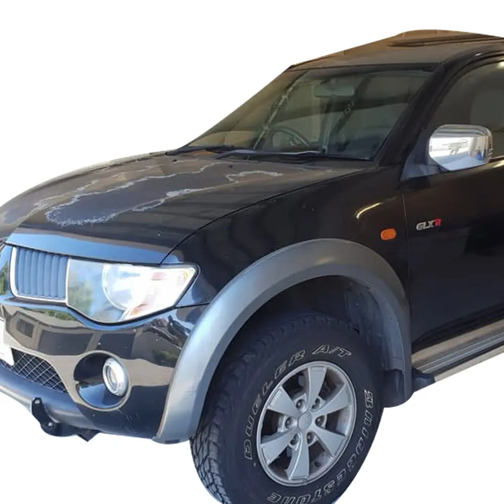 Accessoires pour Mitsubishi Triton L200 2007-2010 pick-up 4 portes accessoires gris petit garde-boue évasé passage de roue