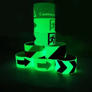 Taille personnalisée imprimé sortie de secours coffre-fort indique la lumière émettant étiquette de guidage haute évacuation de la lumière indicateur flèche ruban lumineux - Product Image 1