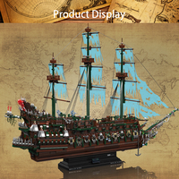 Mould King 13218 Barco Pirata El Holandés Volador, Juego de Bloques de Construcción de Modelos, Ladrillos MOC Creativos, Juguetes, Regalo de Navidad