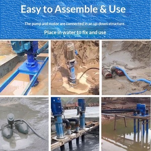 ปั๊มดูดทรายแบบจุ่มใต้น้ำ YZ Vertical Submerged Sand Suction Non Blocking Drainage Unit  ชนิดป้องกันการกัดกร่อนด้วยโครเมียมสูง พร้อมข้อต่อแบบหน้าแปลน รุ่น 80YZ80-18-11 - Product Image 2
