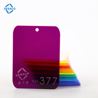 Acrylique coulé PMMA violet 4x8 pieds, coupé sur mesure en gros, directement de l'usine, pour projets d'affichage